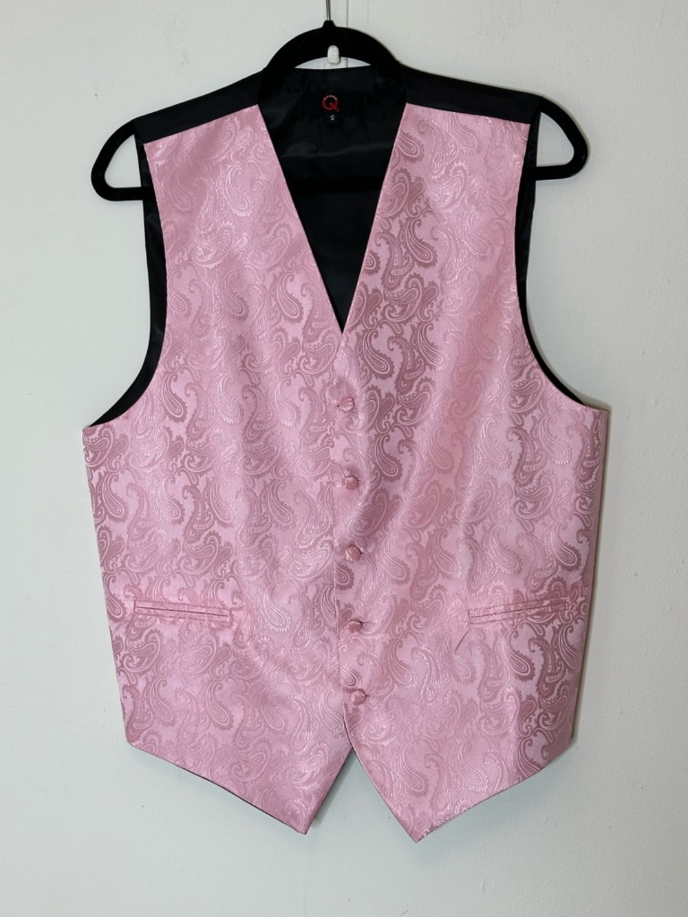 Formal Men Vest Paisley Floral Jacquard Tie Waistcoat Set
